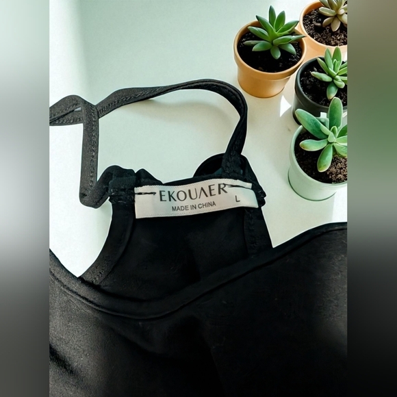 Ekouaer Womens Cami Pajama Set Sleeveless Racerback Tank Top Pjs Size Large EUC - Picture 8 of 12